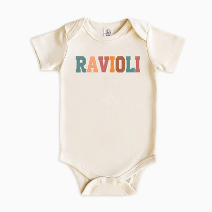 Ravioli Kids Shirt – Retro Typography Food Lover