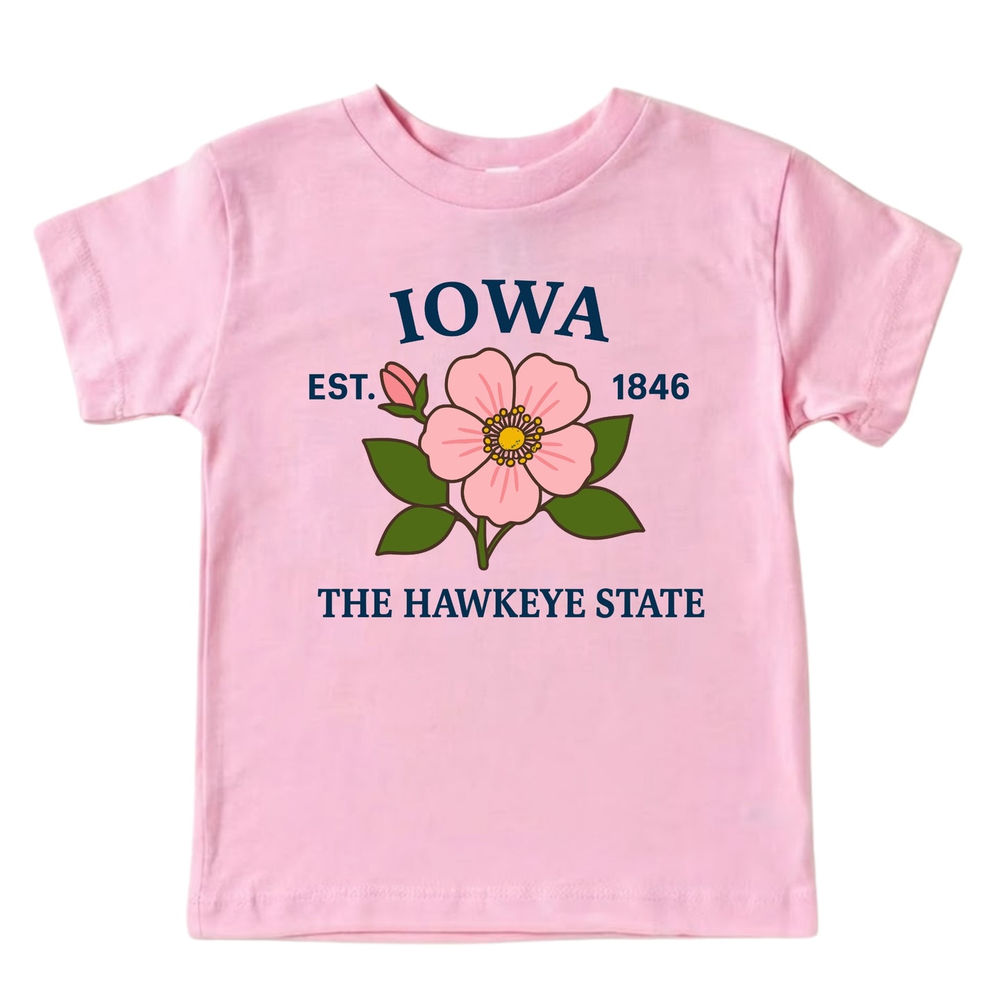 Iowa Wild Prairie Rose Kids T-Shirt