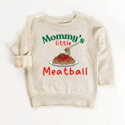 Mommy’s Little Meatball Kids Shirt – Cute Pasta Graphic