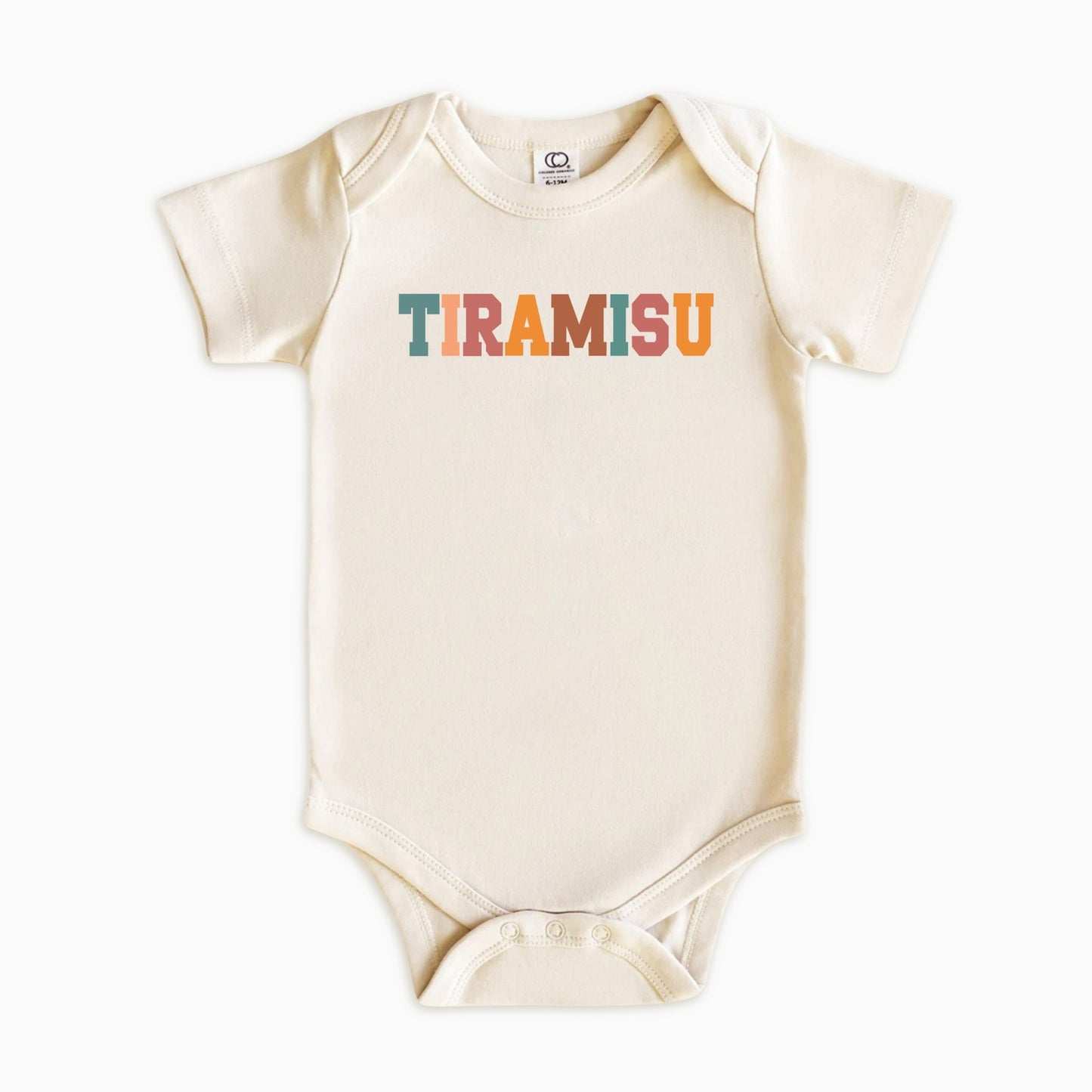 Tiramisu Kids Shirt – Retro Typography Food Lover