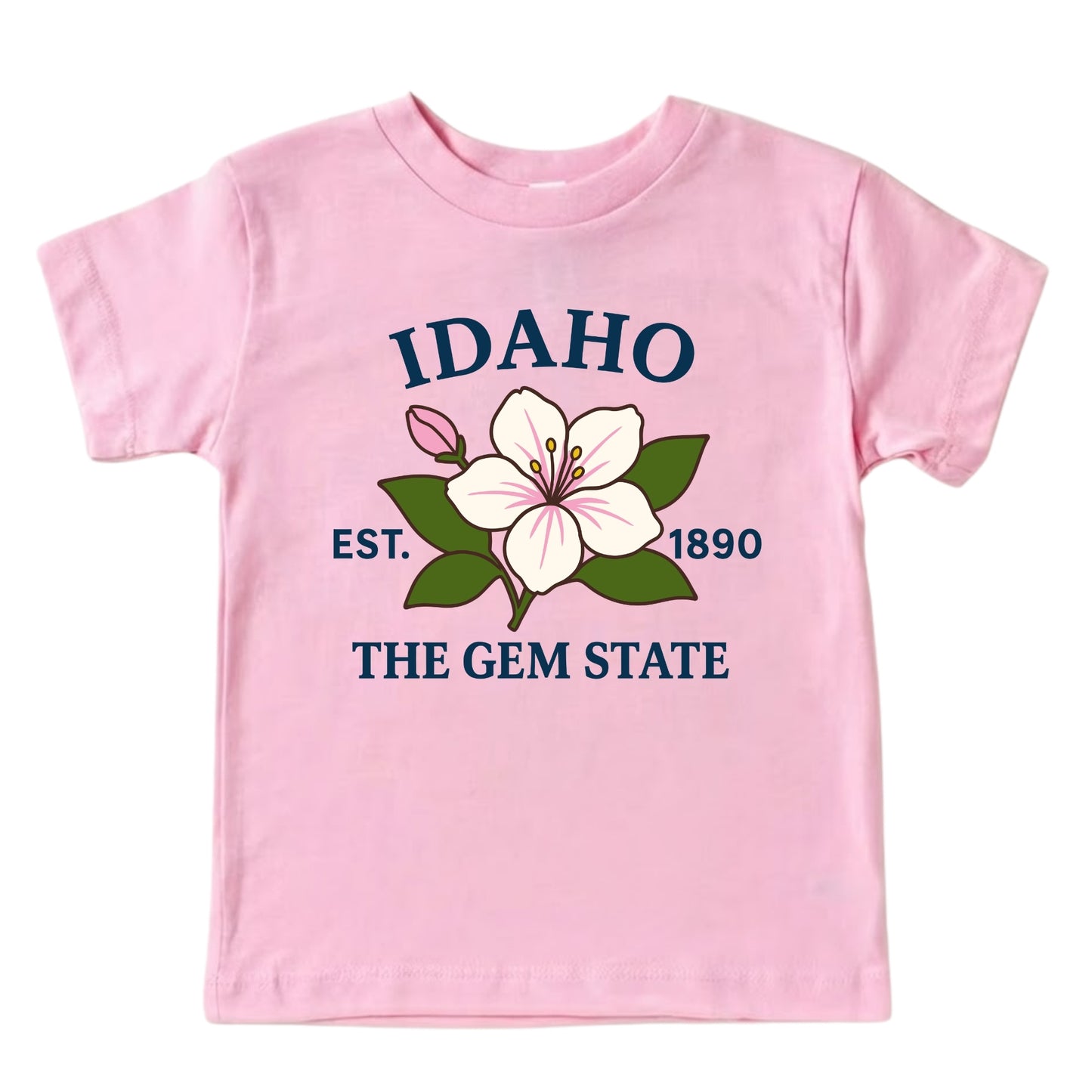 Idaho Syringa Flower Kids T-Shirt