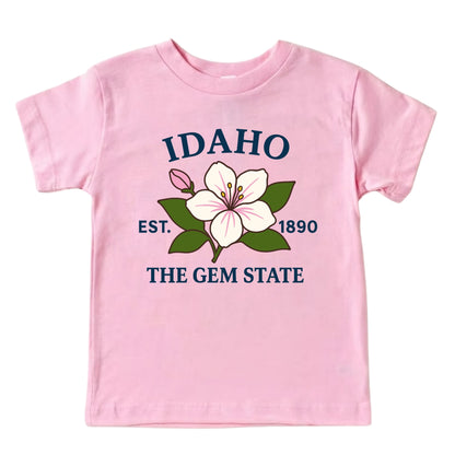 Idaho Syringa Flower Kids T-Shirt