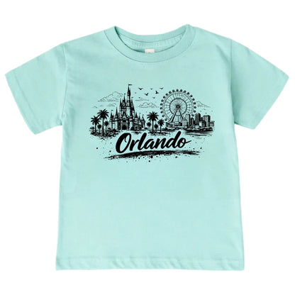 Orlando Kids Skyline T-Shirt - City Souvenir Toddler Tee