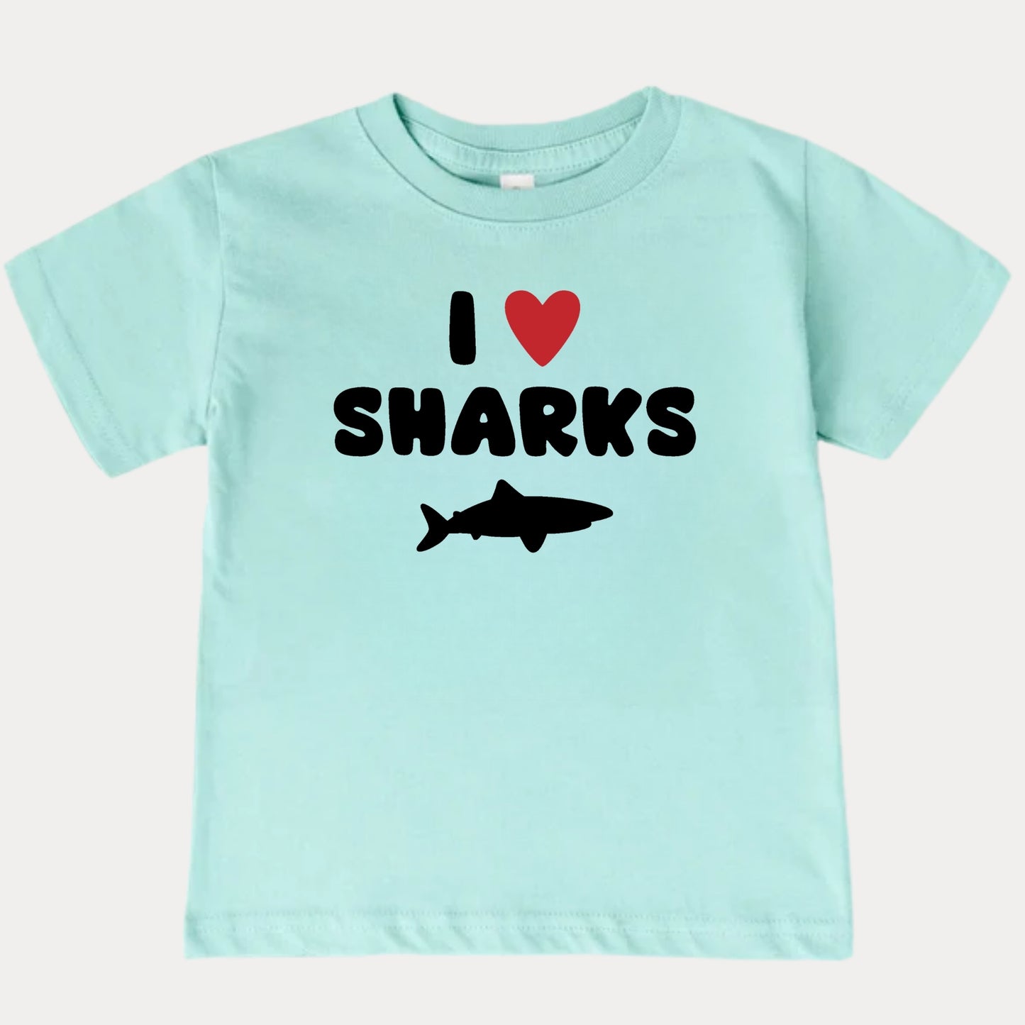 I Love Sharks Kids T-Shirt