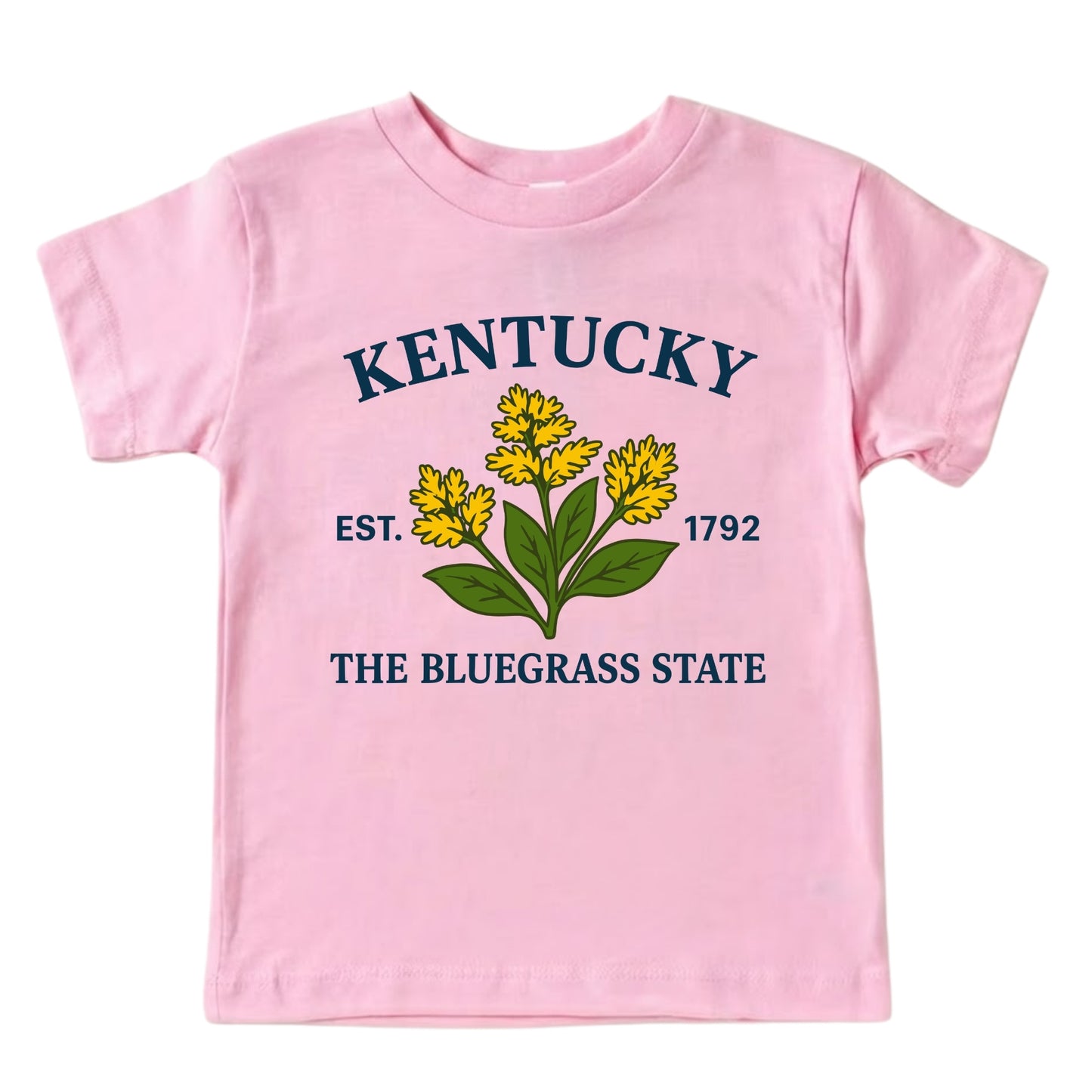 Kentucky Goldenrod Flower Kids T-Shirt