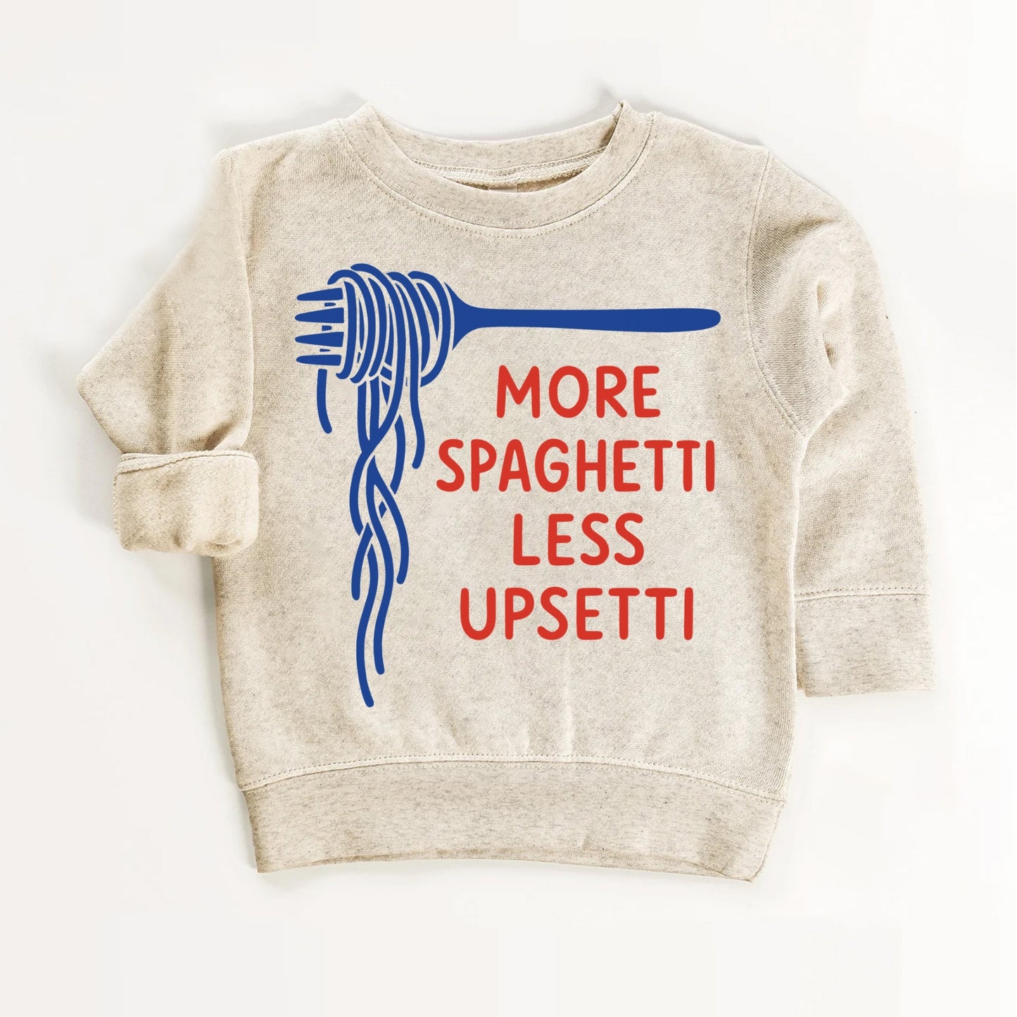 More Spaghetti Less Upsetti Kids Shirt