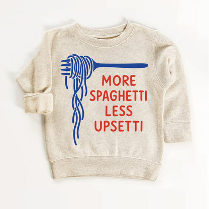 More Spaghetti Less Upsetti Kids Shirt
