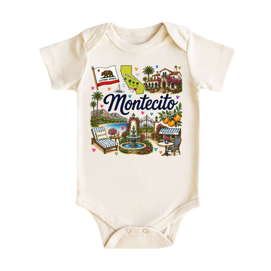 Montecito California Baby Bodysuit for Boys Girls