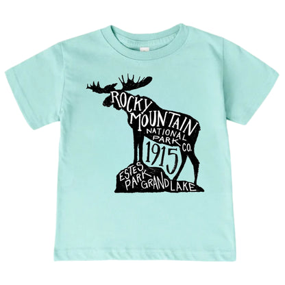Rocky Mountain National Park Moose Kids' Tee