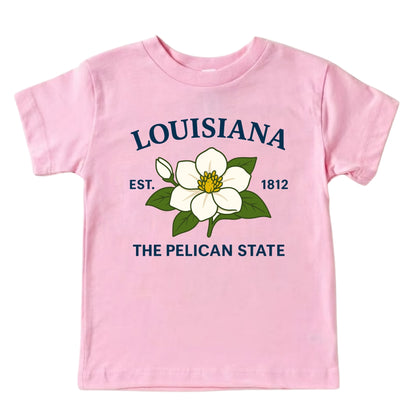 Louisiana Magnolia Flower Kids T-Shirt