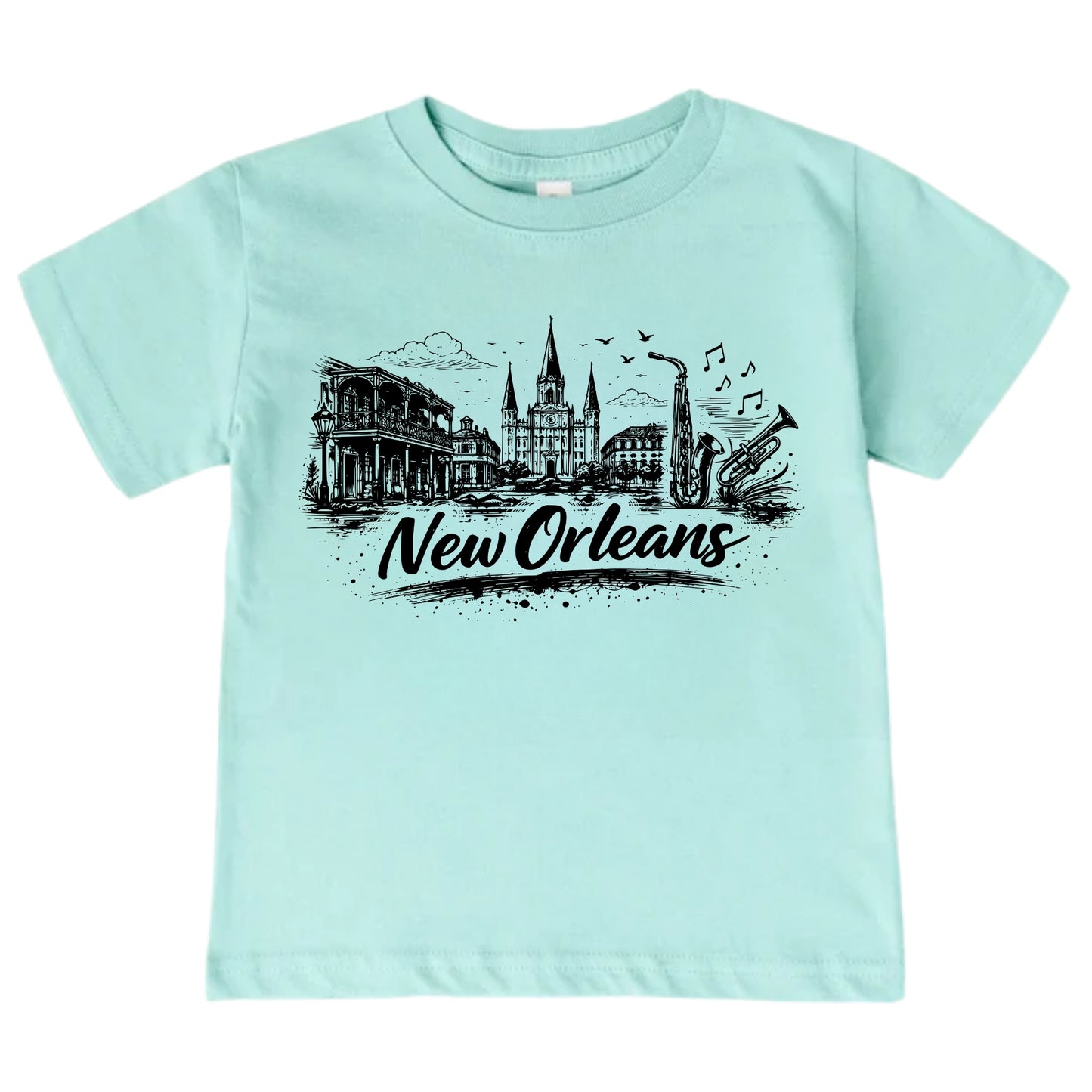 New Orleans Kids Skyline T-Shirt - City Souvenir Toddler Tee