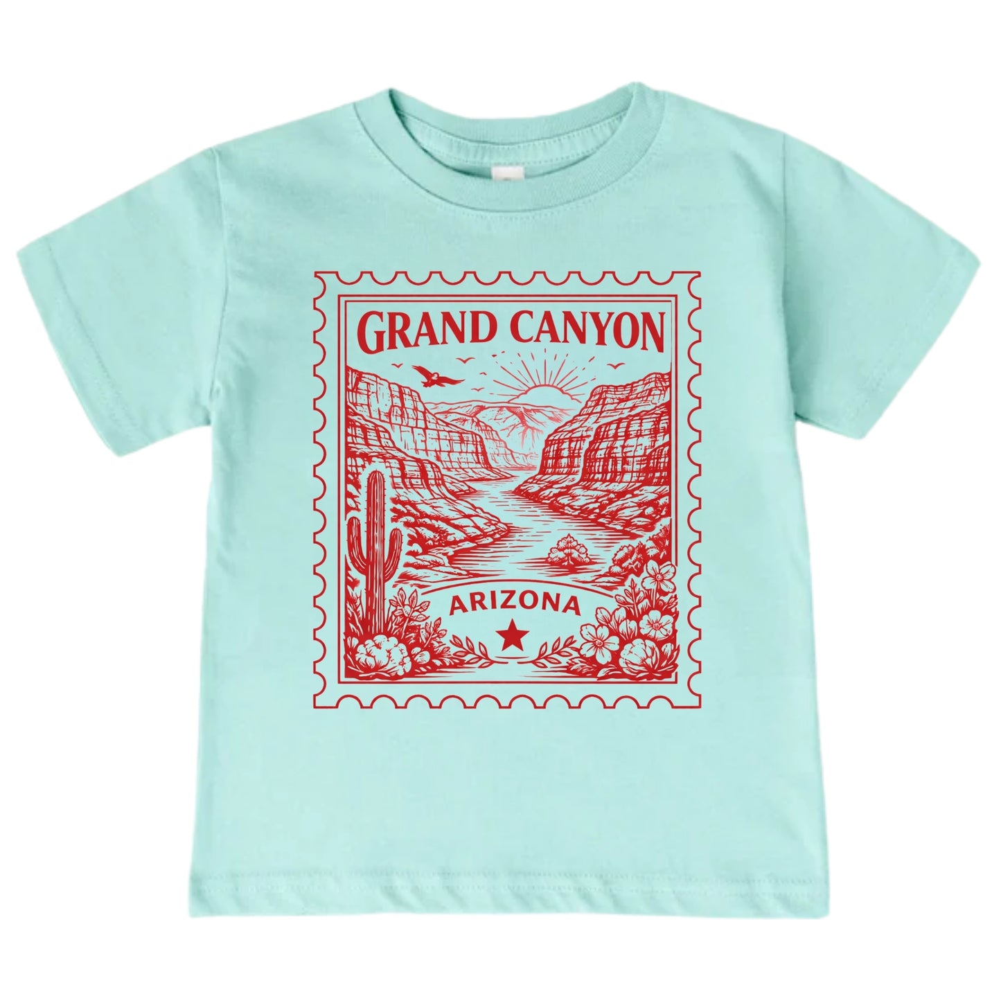 Grand Canyon Arizona Kids Vintage Postage Stamp T-Shirt