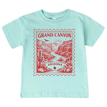 Grand Canyon Arizona Kids Vintage Postage Stamp T-Shirt