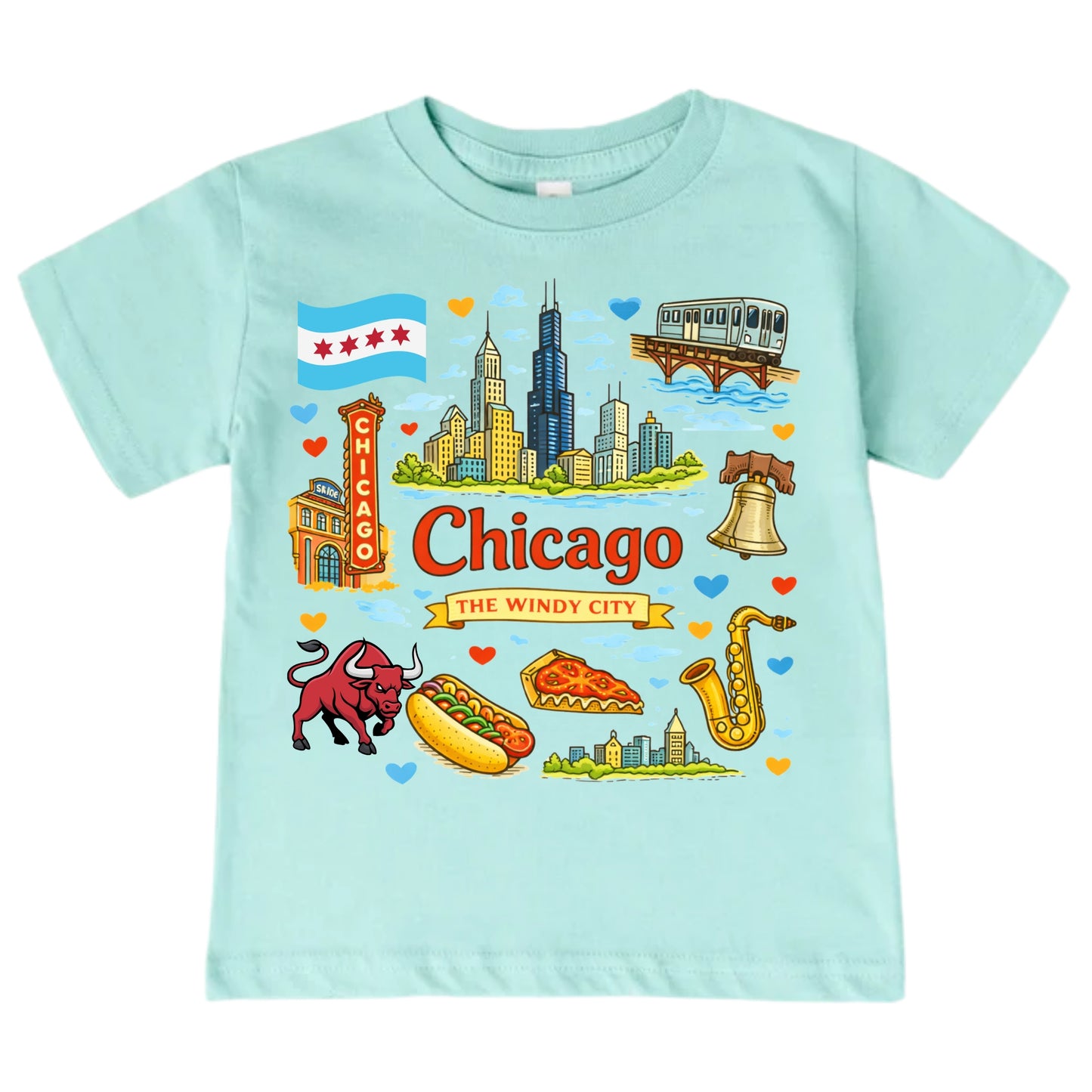 Chicago The Windy City Kids T-Shirt