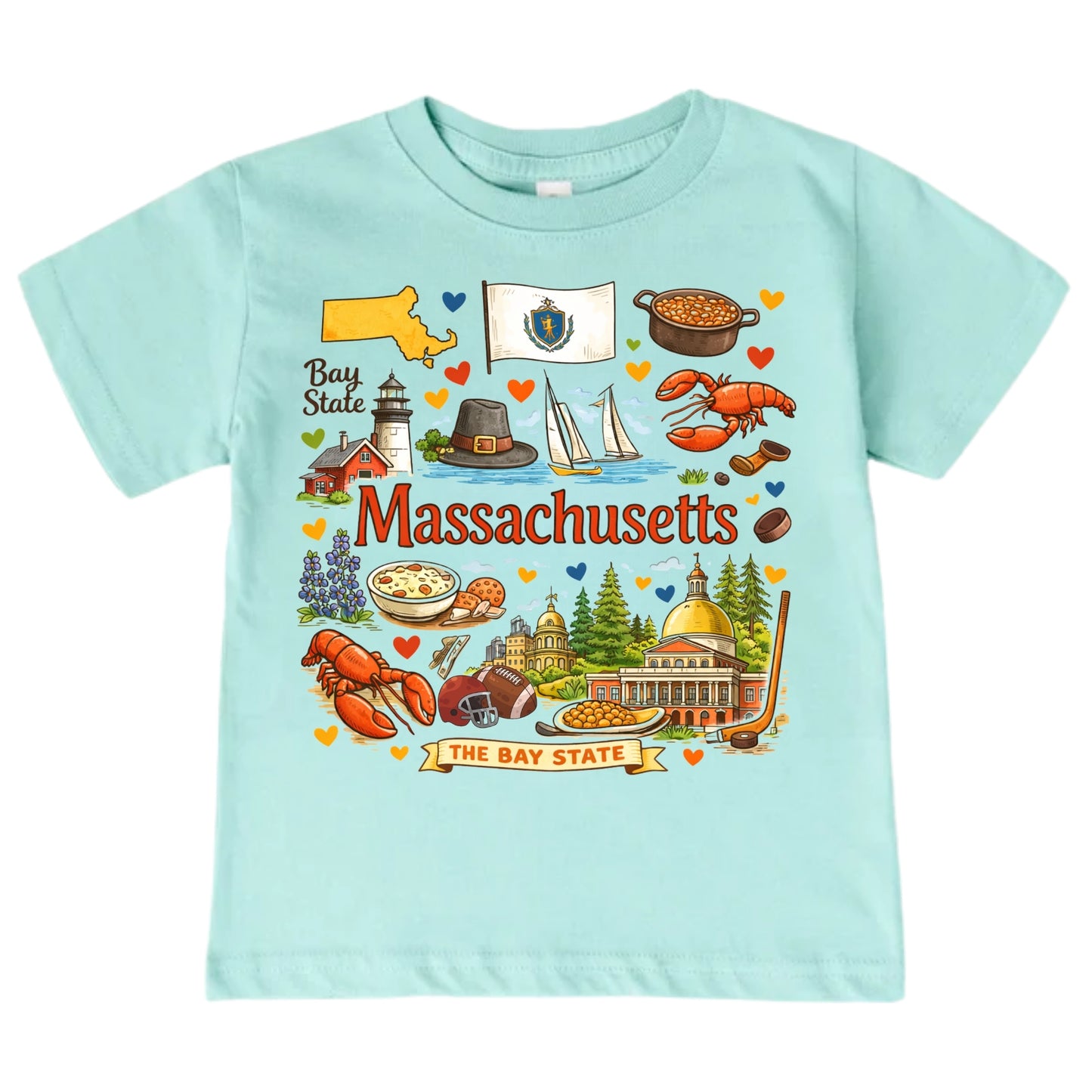 Massachusetts State Symbols Baby ONESIE®