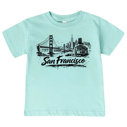 San Francisco Kids Skyline T-Shirt - City Souvenir Toddler Tee