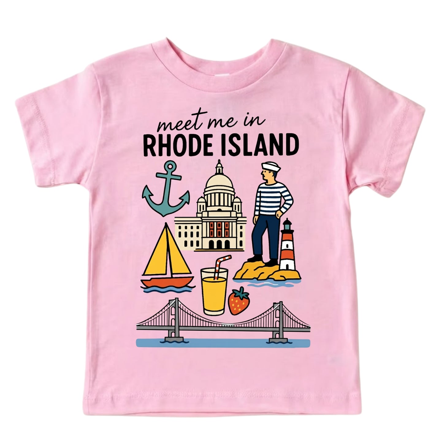 Rhode Island Baby Onesie® - Kids Vacation T-Shirt