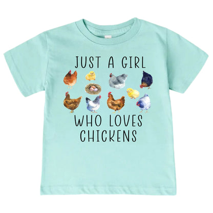 Just A Girl Who Loves Chickens Shirt