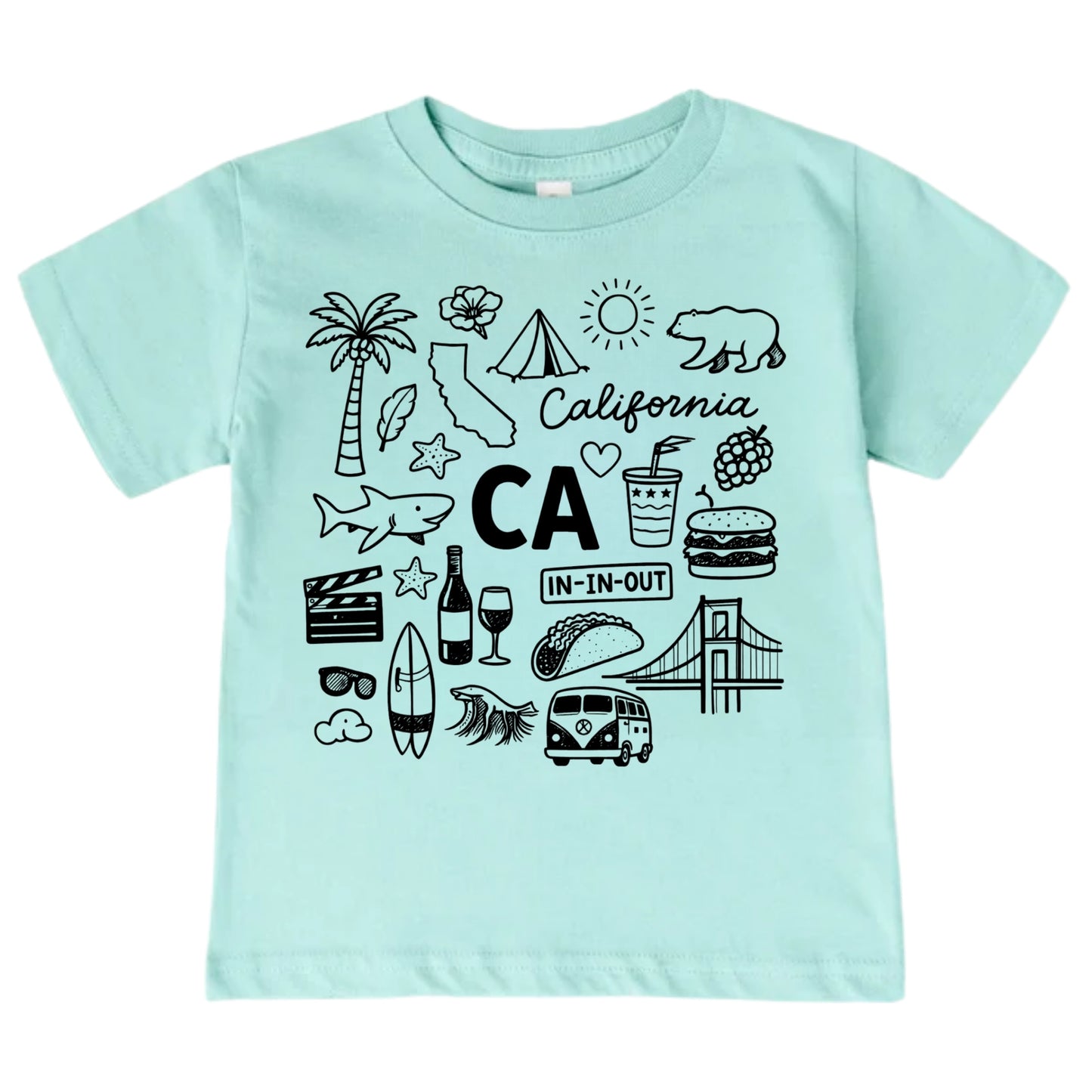 California Icons Kids T-Shirt