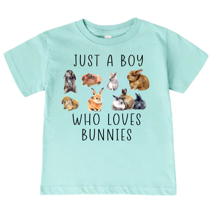 Just A Boy Who Loves Bunnies Shirt