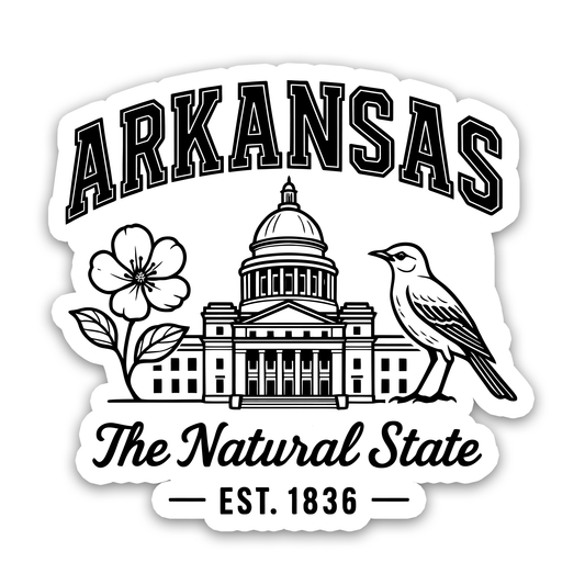 Arkansas - Natural State Sticker