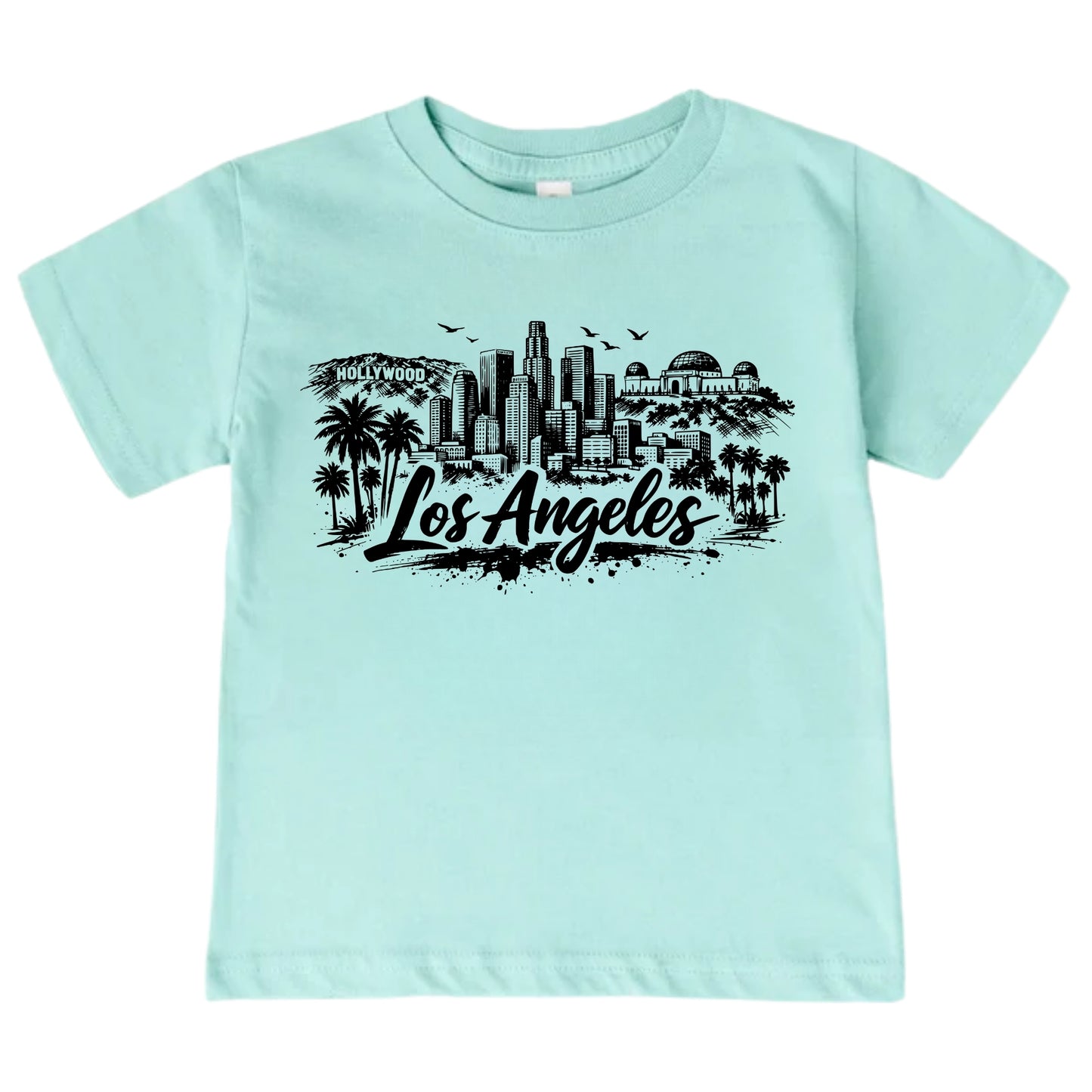 Los Angeles Kids Skyline T-Shirt - City Souvenir Toddler Tee