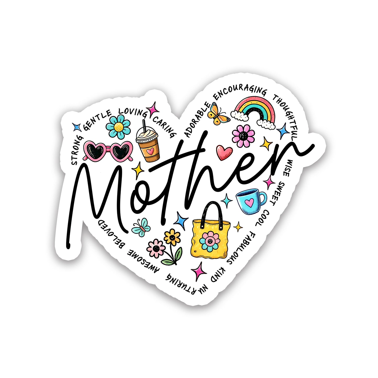 Heart Shaped Mother Appreciation Sticker