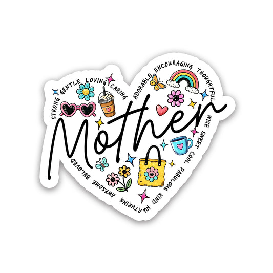 Heart Shaped Mother Appreciation Sticker