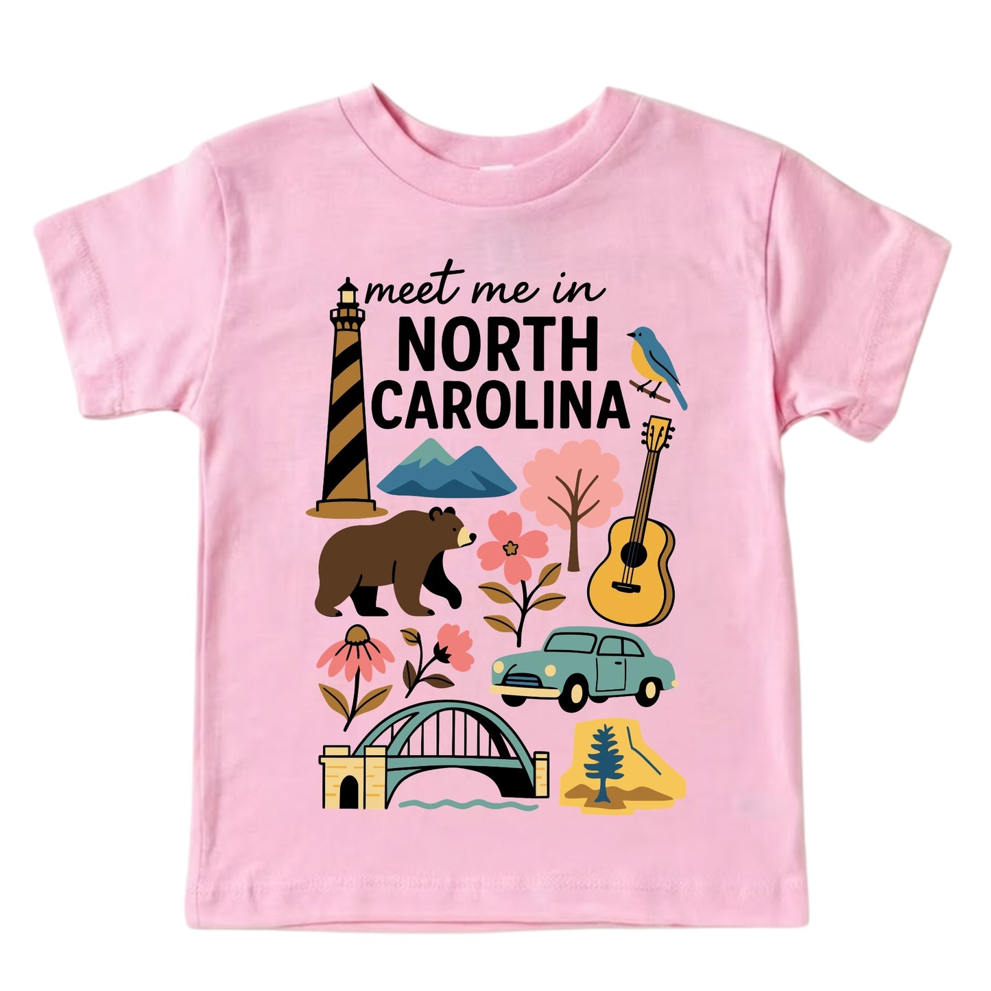 North Carolina Baby Onesie® - Kids Vacation T-Shirt