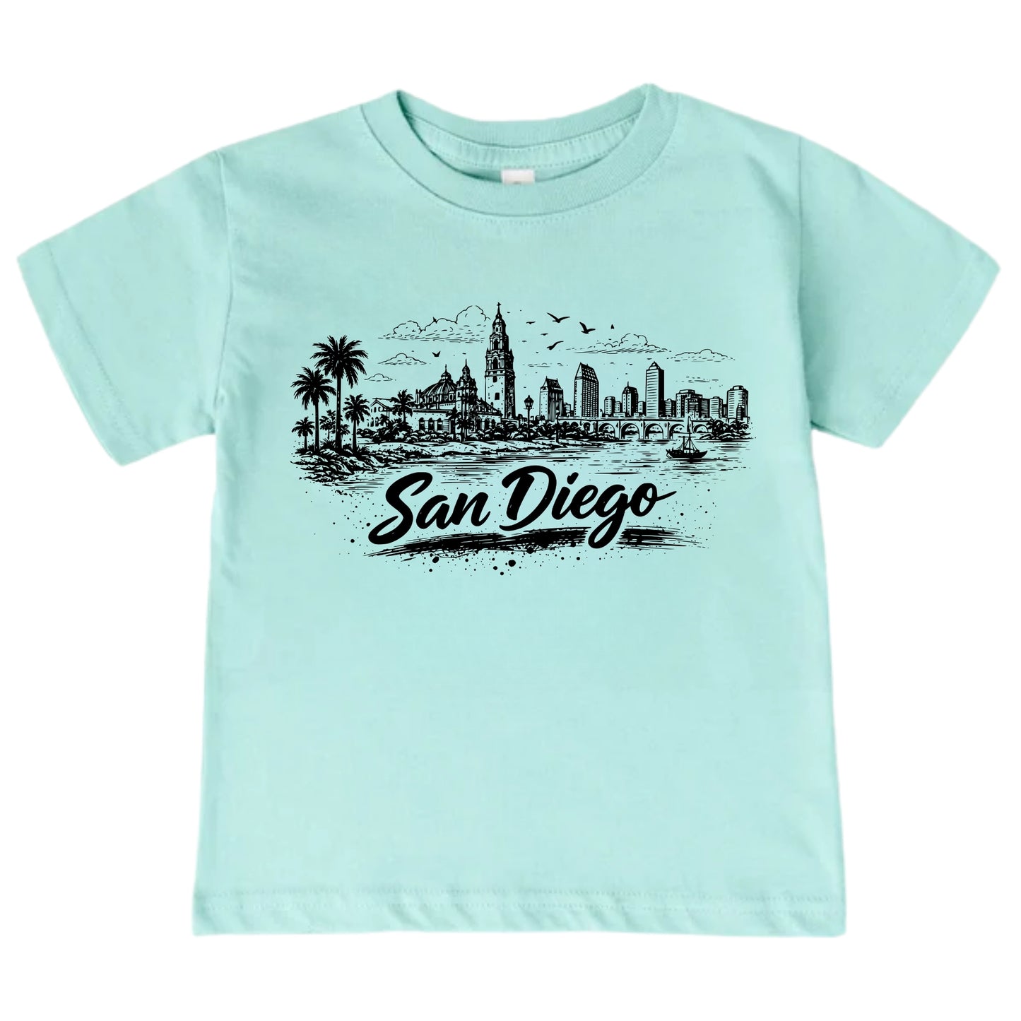 San Diego Kids Skyline T-Shirt - City Souvenir Toddler Tee