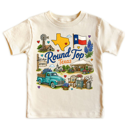 Round Top Texas Baby Bodysuit for Boys Girls