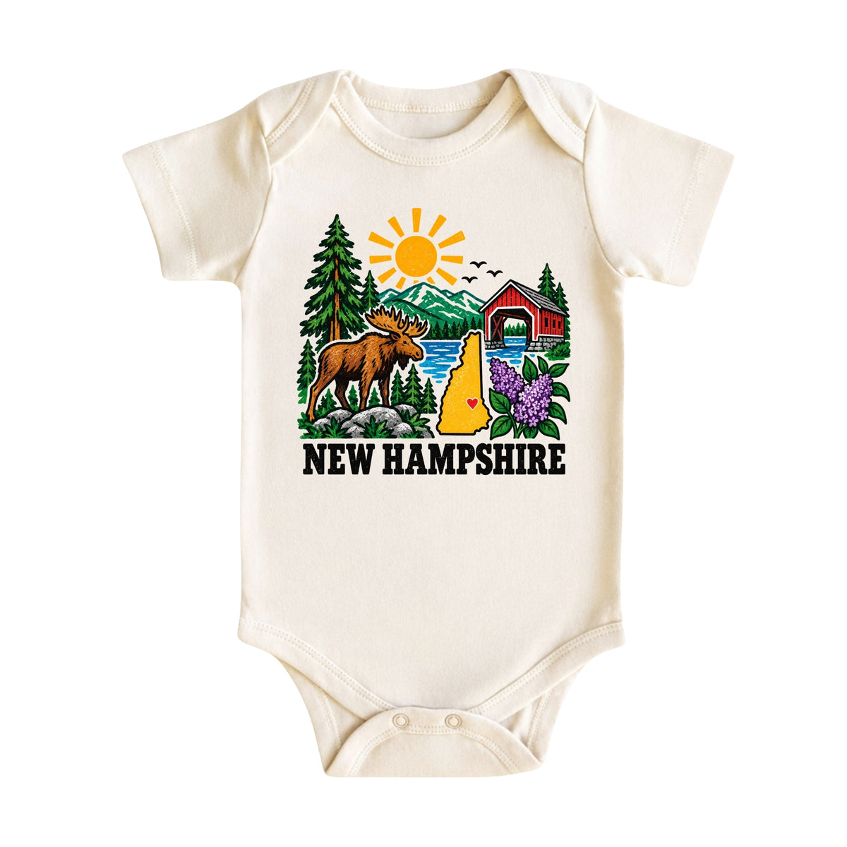 New Hampshire Baby Bodysuit