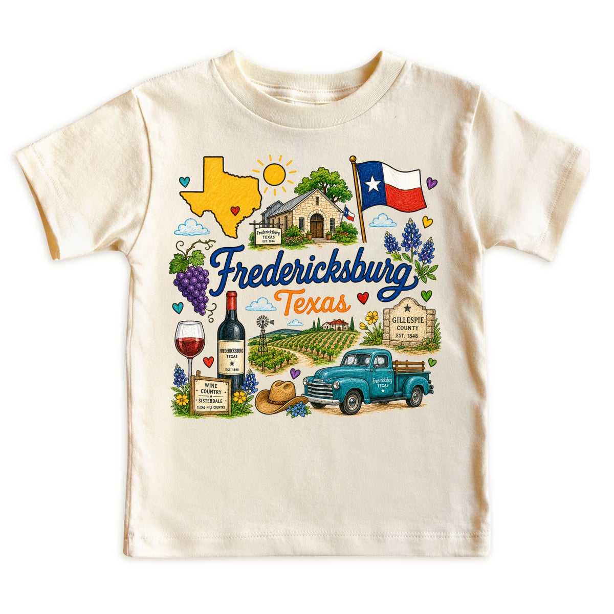 Fredericksburg Texas Kids T-Shirt