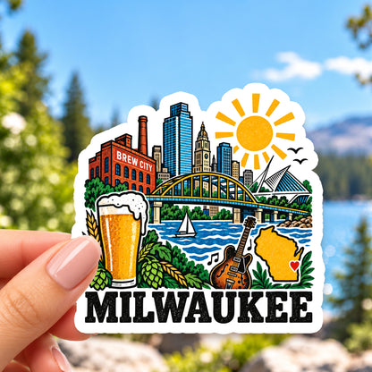 Milwaukee Retro Sticker