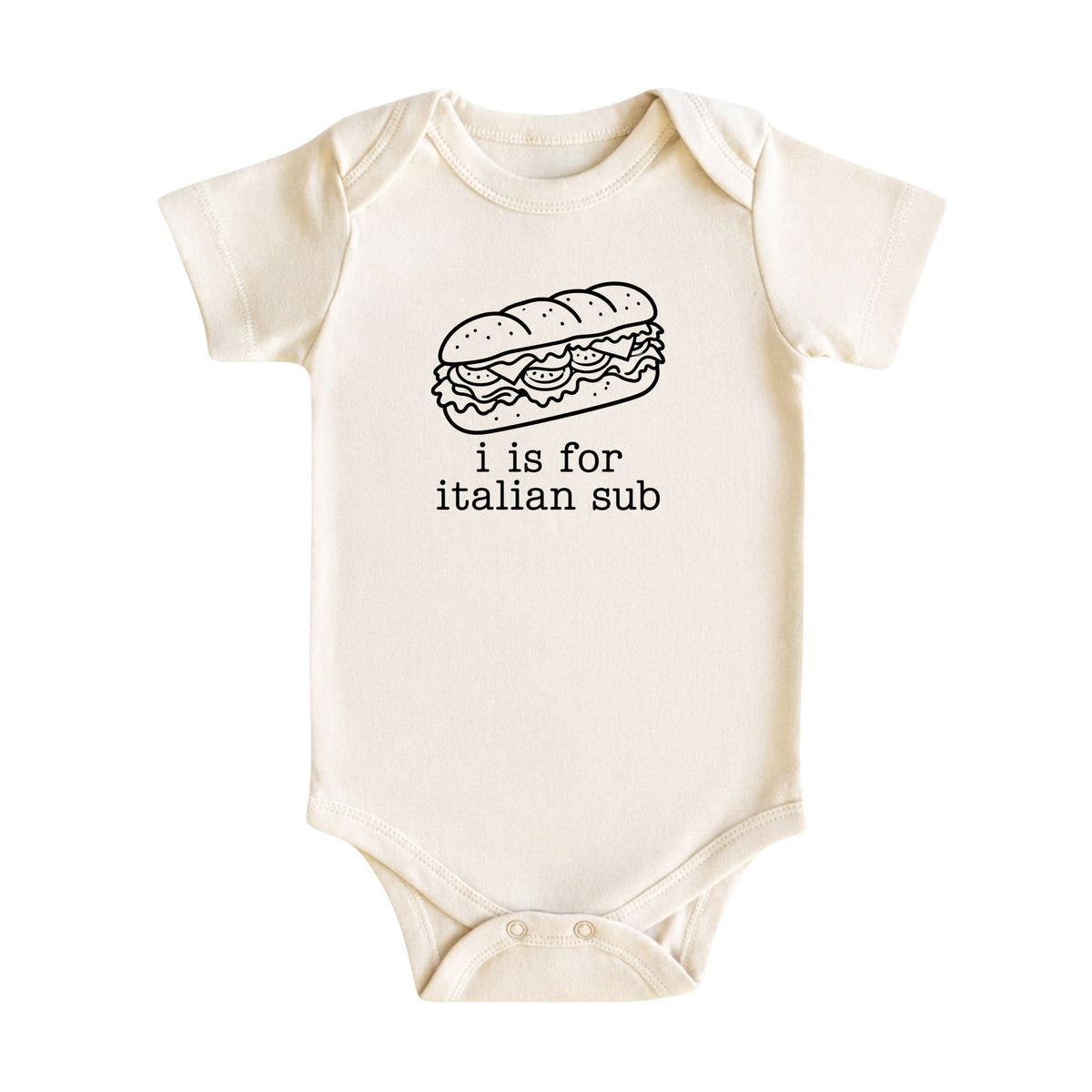 I Is for Italian Sub Baby Bodysuit