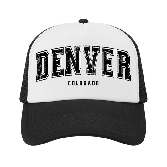 Denver Trucker Hat for Kids & Adults, Denver Colorado Vacation, Denver Souvenir Gifts