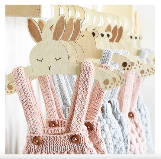 Wooden Animal Baby Hangers, Wooden Baby Closet Hangers