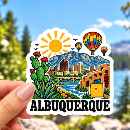 Albuquerque Retro Sticker