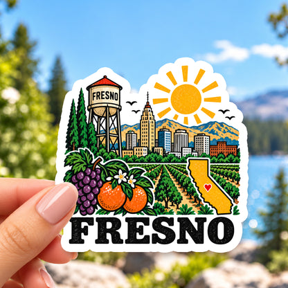 Fresno Retro Sticker