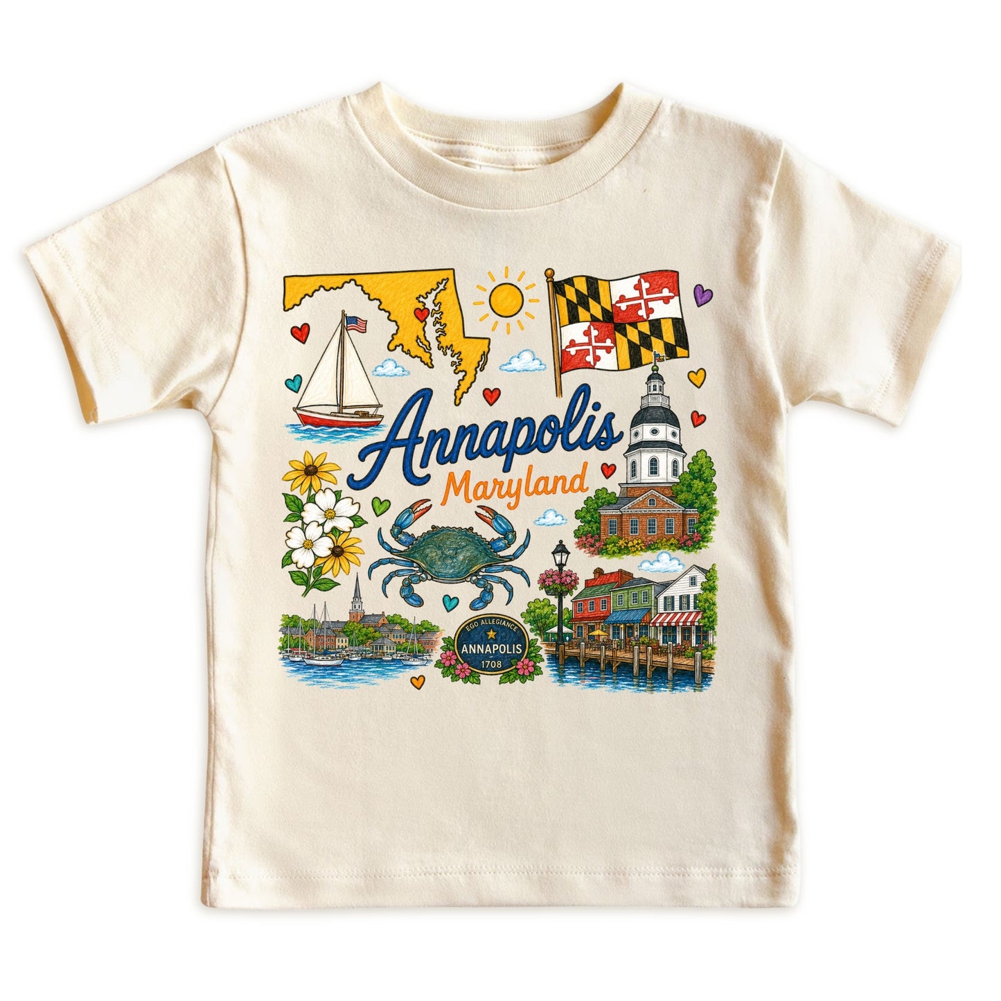 Annapolis Maryland Kids T-Shirt