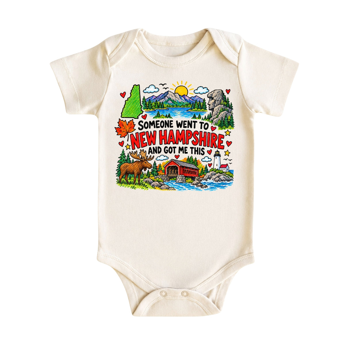 New Hampshire Kids Souvenir Tee