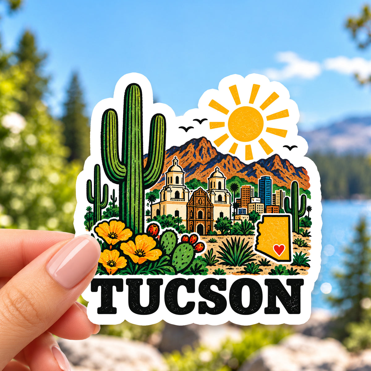 Tucson Retro Sticker