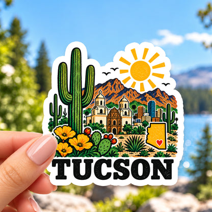 Tucson Retro Sticker