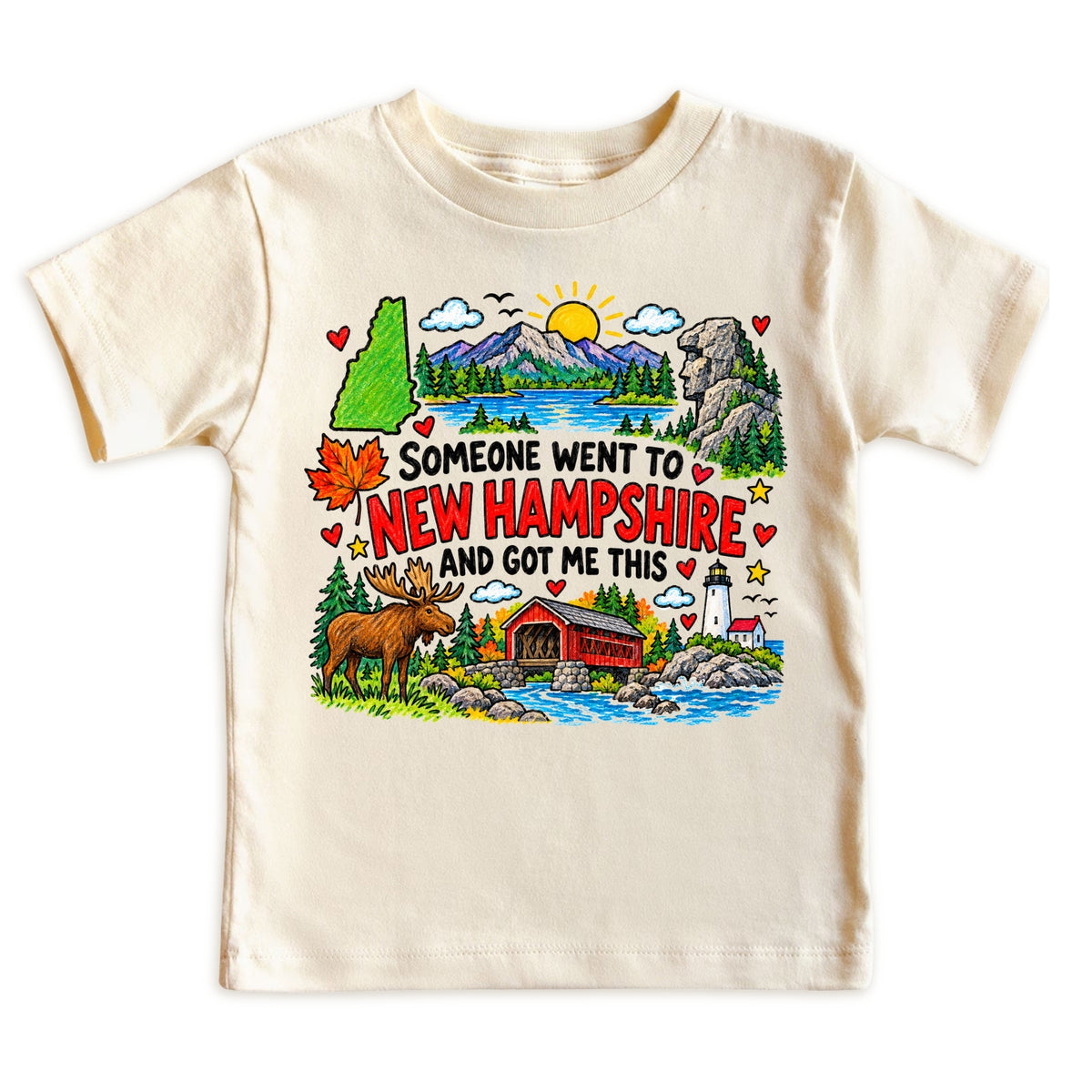 New Hampshire Kids Souvenir Tee