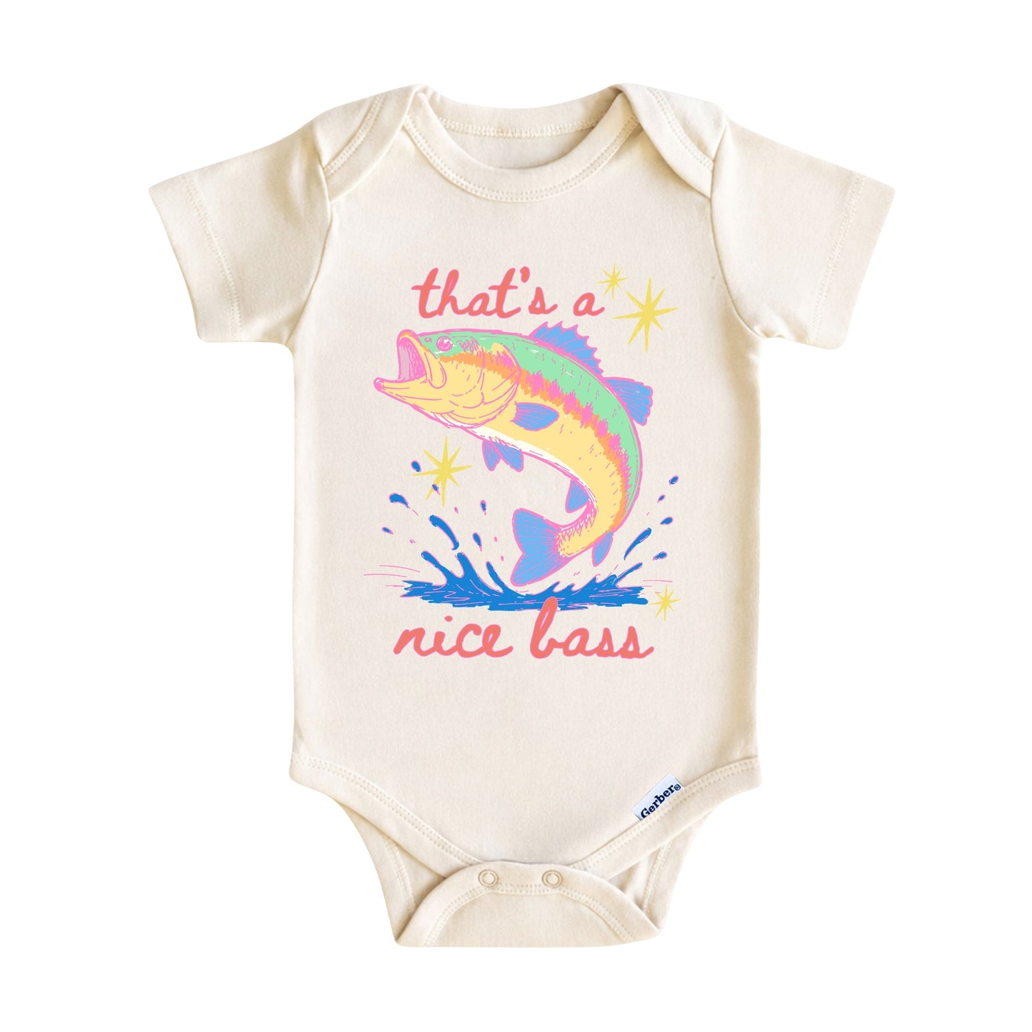 That’s a Nice Bass Fisher Baby ONESIE ®, Fishing Baby Bodysuit for Boys Girls
