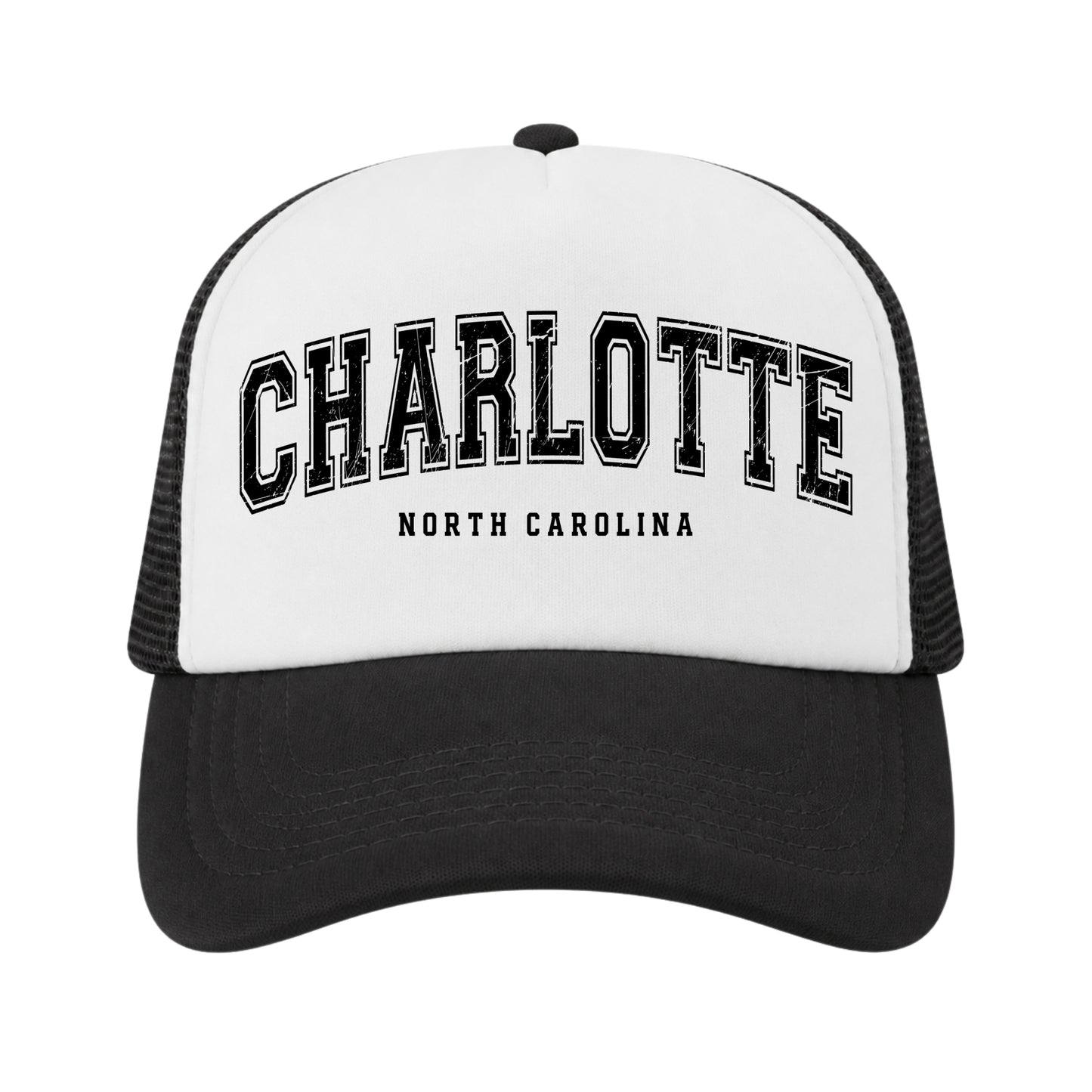 Charlotte Trucker Hat for Kids & Adults, Charlotte North Carolina Vacation, Charlotte Souvenir Gifts