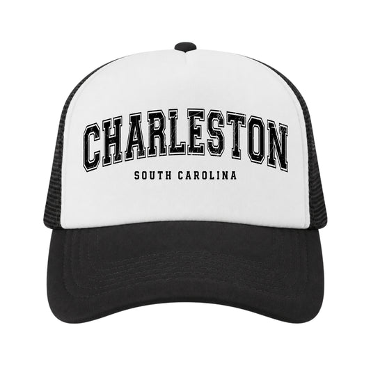 Charleston Trucker Hat for Kids & Adults, Charleston South Carolina Vacation, Charleston Souvenir Gifts