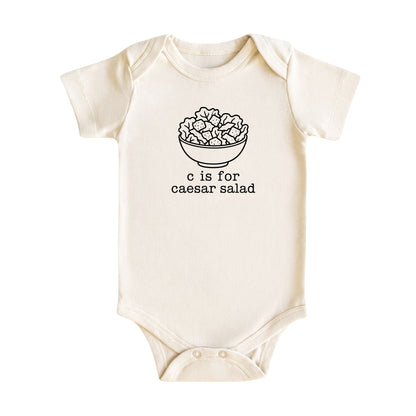 C Is for Caesar Salad Baby Bodysuit