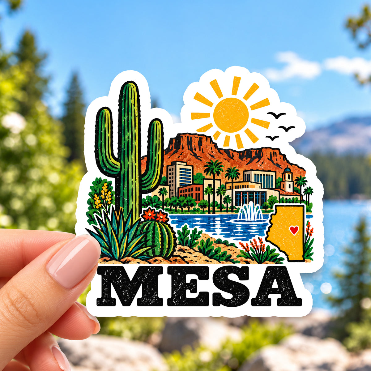 Mesa Retro Sticker