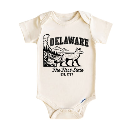 Delaware The First State ONESIE ®, Baby Bodysuit for Boys Girls